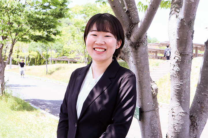 総合科学部総合科学科3年　片桐 萌絵さん